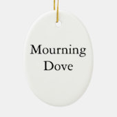 Décoration En Céramique Colombe de deuil, John Audubon (Dos)