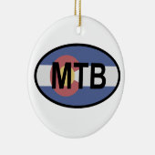 Décoration En Céramique Colorado Drapeau VTT (Droite)