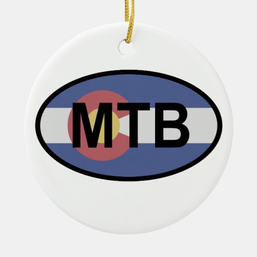 Décoration En Céramique Colorado Drapeau VTT (Devant)