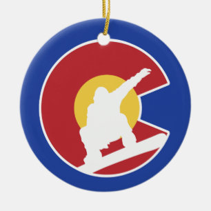 Décoration En Céramique Colorado Snowboard