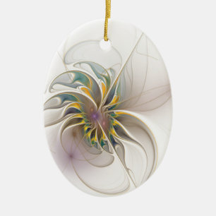 Décoration En Céramique Colorful fractal ornament. Flower art