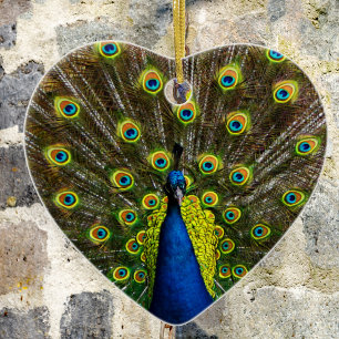 Décoration En Céramique Colorful peacock