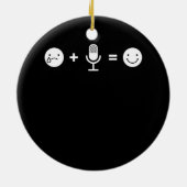 Décoration En Céramique Comédie Stand-Up Rend Heureux Cadeau Drôle Comédie (Dos)