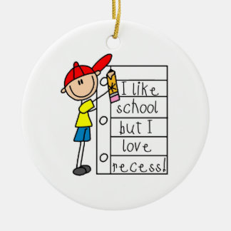 Décoration En Céramique Comme l'amour scolaire Recess