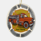 Décoration En Céramique Comment je marche pompier Firefighter (Gauche)
