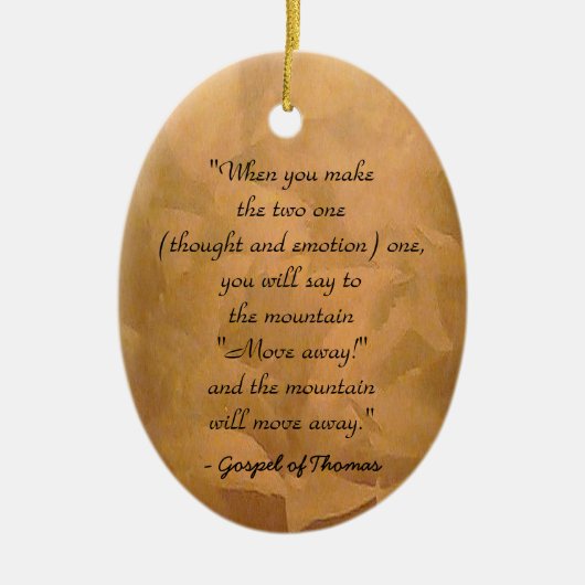 Décoration En Céramique Comment Prier Évangile De Thomas (Devant)