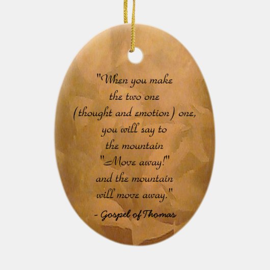 Décoration En Céramique Comment Prier Évangile De Thomas (Dos)