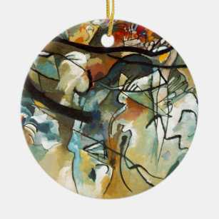 Décoration En Céramique Composition Kandinsky V Peinture Abstraite