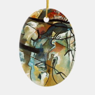 Décoration En Céramique Composition Kandinsky V Peinture Abstraite