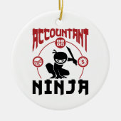 Décoration En Céramique Comptable Ninja Comptabilité CPA (Devant)