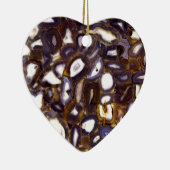 Décoration En Céramique Conception d'Agate blanc Brown violet (Droite)