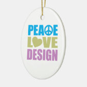 Décoration En Céramique Conception d'amour de paix (Gauche)