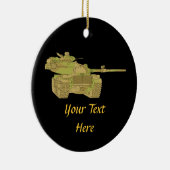Décoration En Céramique Conception de chars militaires Camo (Droite)