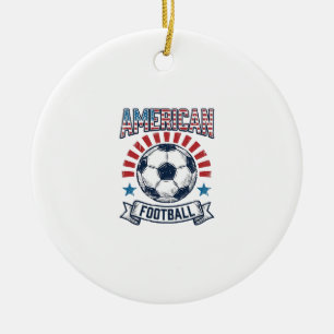Décoration En Céramique Conception de chemise de ballon de football améric