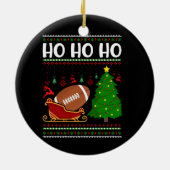 Décoration En Céramique Conception de football américain (Dos)