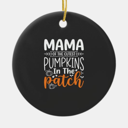 Décoration En Céramique Conception de Halloween Mama Pumpkins Patch_1 (Devant)