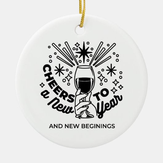 Décoration En Céramique Conception de la fête du Nouvel An (Devant)