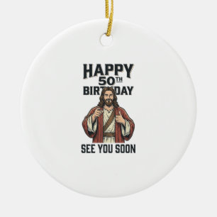 Décoration En Céramique Conception de l'humour religieux pour votre 50e an