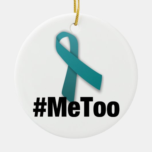 Décoration En Céramique Conception de #MeToo avec le ruban (Devant)