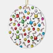 Décoration En Céramique Conception de monogramme de golf de Noël (Gauche)