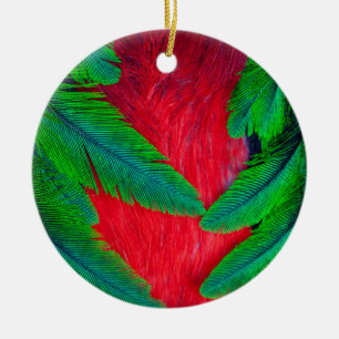 Décoration En Céramique Conception de plume de Quetzal resplendissant