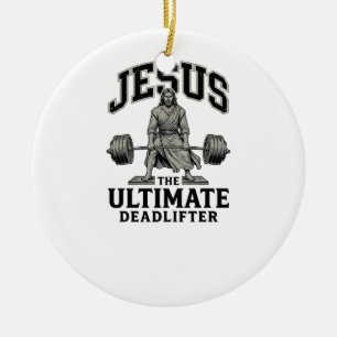 Décoration En Céramique Conception de T-shirt de gym vintage Jésus Ultimat