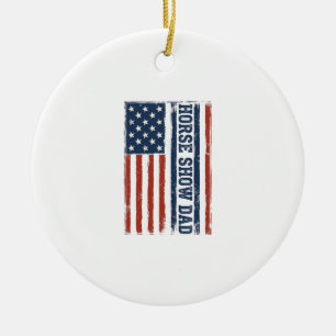 Décoration En Céramique Conception de T-shirt vintage avec drapeau américa