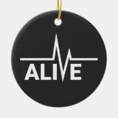 Décoration En Céramique Conception de texte en temps de coeur vive (Devant)