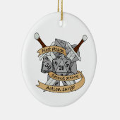 Décoration En Céramique Conception des dés de combat (Droite)