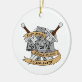 Décoration En Céramique Conception des dés de combat (Gauche)