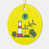 Décoration En Céramique Conception du plante nucléaire (Gauche)