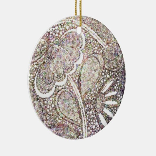 Décoration En Céramique Conception florale de mosaïque complexe (Droite)