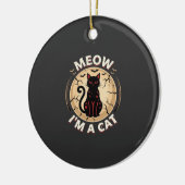 Décoration En Céramique Conception graphique de chat Meow Halloween_1 (Gauche)