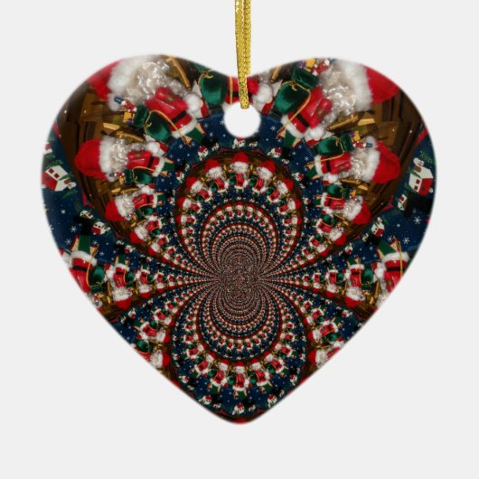Décoration En Céramique Conception Kaleidoscope Père Noël spéciale (Devant)