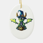 Décoration En Céramique Conception magique du dragon d'Halloween (Dos)