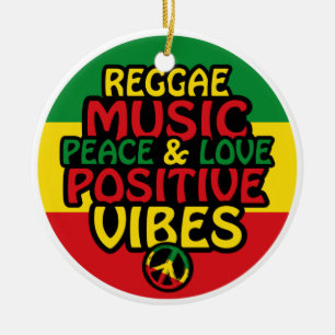 Décoration En Céramique Conception reggae avec citations positives et drap