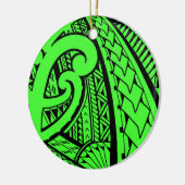 Décoration En Céramique Conception tribale Samoane de tatouage avec des (Gauche)