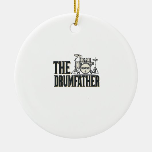 Décoration En Céramique Conception vectorielle de citation de batteur Drum (Devant)