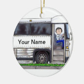 Décoration En Céramique Conducteur de bus - Femme (Gauche)