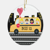 Décoration En Céramique Conducteur de bus scolaire - SRF (Gauche)