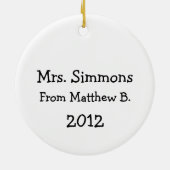 Décoration En Céramique Conducteur de bus scolaire - SRF (Dos)