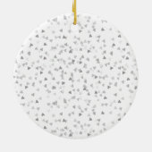 Décoration En Céramique Confetti des Coeurs du 60e anniversaire (Dos)