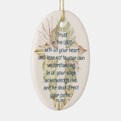 Décoration En Céramique Confiance dans le Seigneur avec toutes tes Écritur (Droite)