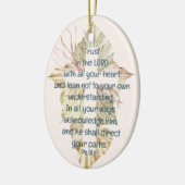 Décoration En Céramique Confiance dans le Seigneur avec toutes tes Écritur (Gauche)