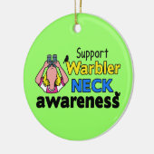 Décoration En Céramique Conscience de cou de fauvette de soutien (Gauche)