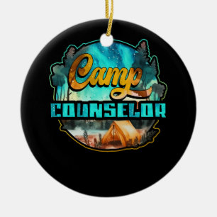 Décoration En Céramique Conseiller de camp d'été Directeur Camper Randonné