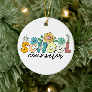 Décoration En Céramique Conseiller scolaire Fleur sauvage enseignant Migno