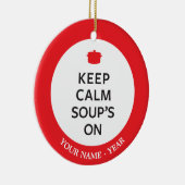 Décoration En Céramique Conservez la soupe calme dessus (Droite)