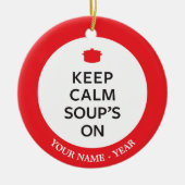 Décoration En Céramique Conservez la soupe calme dessus (Devant)