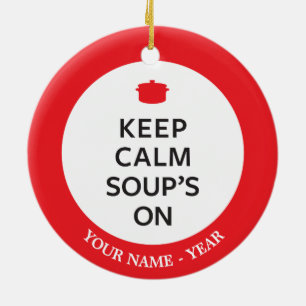 Décoration En Céramique Conservez la soupe calme dessus